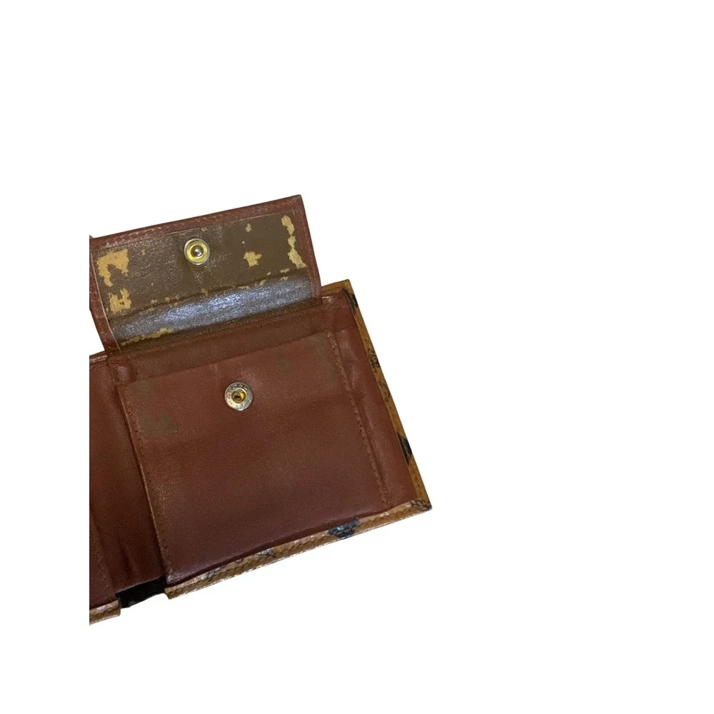 MCM Vintage Bifold Wallet Cognac Visetos Monogram Coated Canvas Brown - Picture 7 of 10
